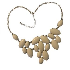 Francesca’s Cream color Statement Necklace